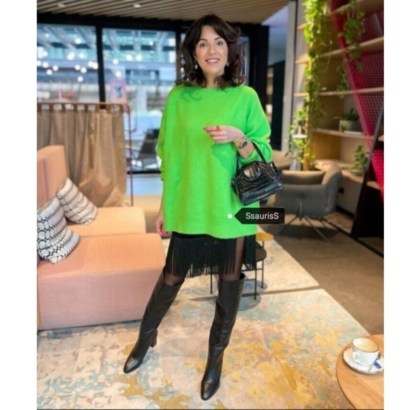 Zara heeled leather knee high boots black NWT - Picture 3 of 15